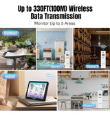 Raddy VP7 Wi-Fi 15 en 1 – Estación Meteorológica con Pantalla de 7,4" y Sensor Exterior