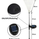 Pack X2 Luces Micro Led Fuego Artificial Solares Navidad