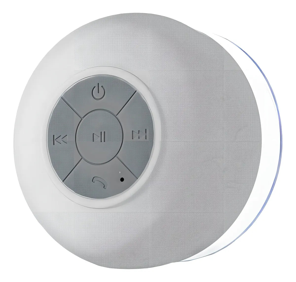 Parlante Bluetooth Portátil para Ducha Recargable Resistente al Agua Blanco