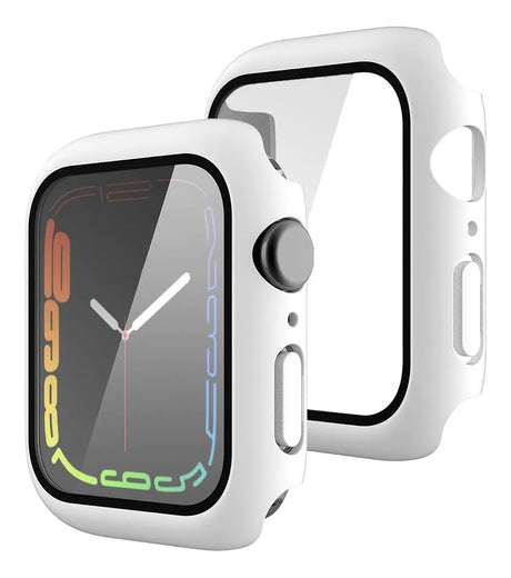 Carcasa Para Apple Watch Con Vidrio Templado Premium