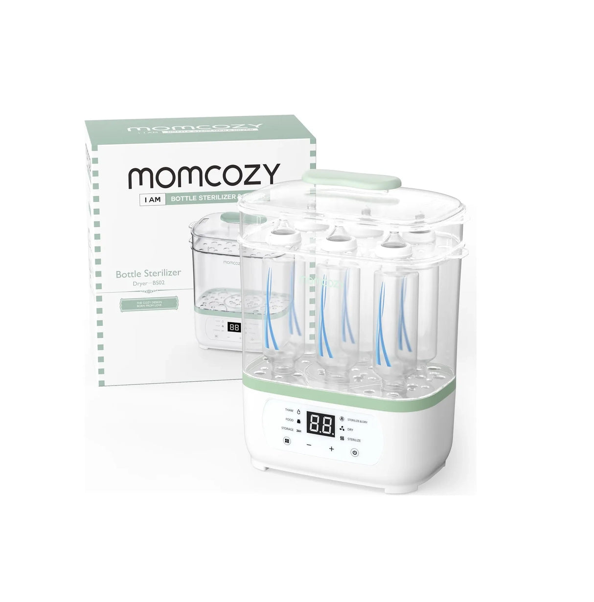Esterilizador De Botellas Momcozy 8 En 1 Eléctrico A Vapor C