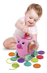 Cerdito Cuenta y Arrastra Winfun Rosa – Juguete Interactivo para Bebés