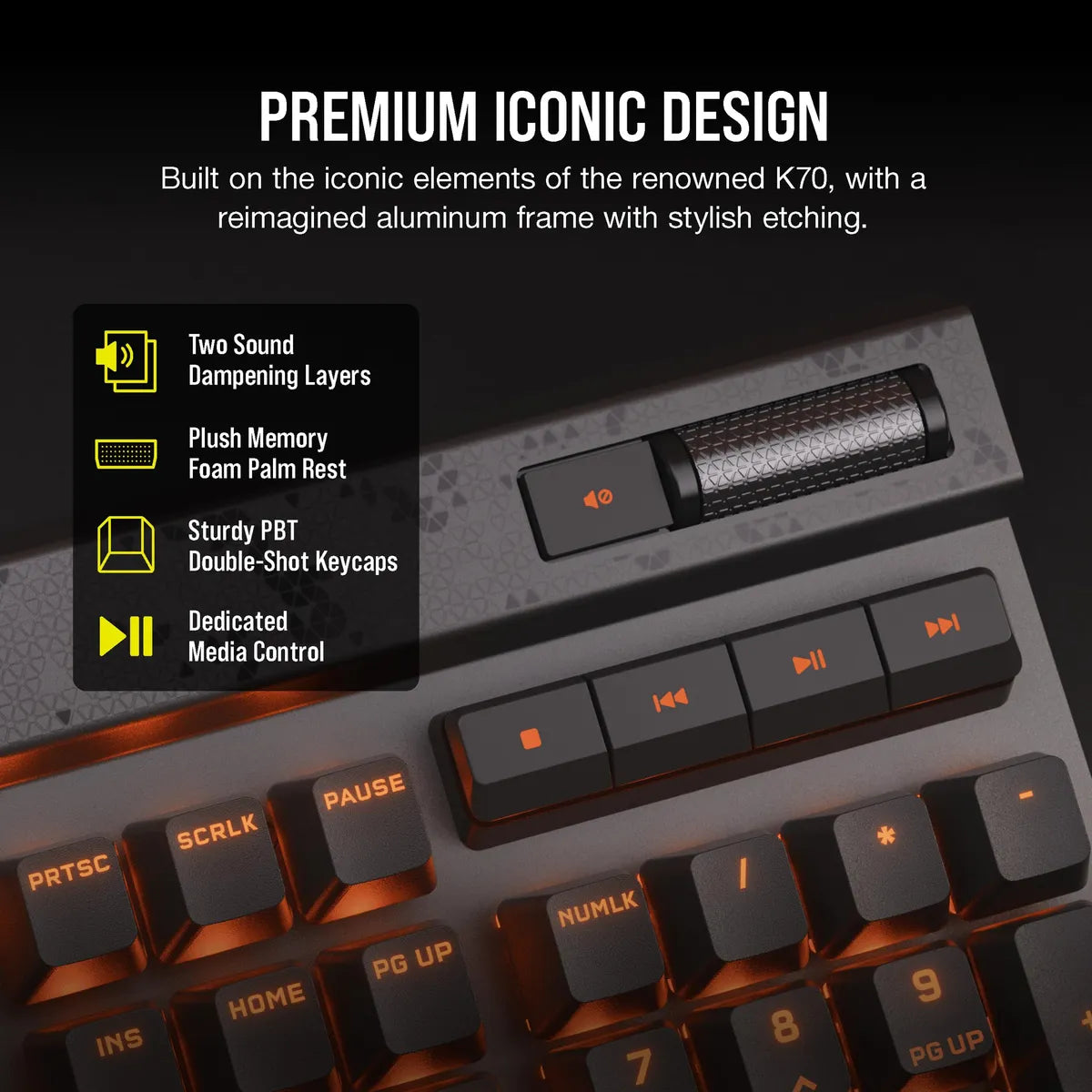 Teclado Gaming Corsair K70 Max Rgb Magnético-mecánico
