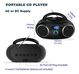 Reproductor Portátil Wiithink Bluetooth / Radio FM / CD / USB – Negro