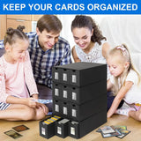 Caja Organizadora para Cartas Coleccionables con 48 Separadores – 12 Cajones Negros