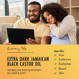 Aceite de Ricino Negro Jamaicano Sunny Isle Extra Dark 8 oz