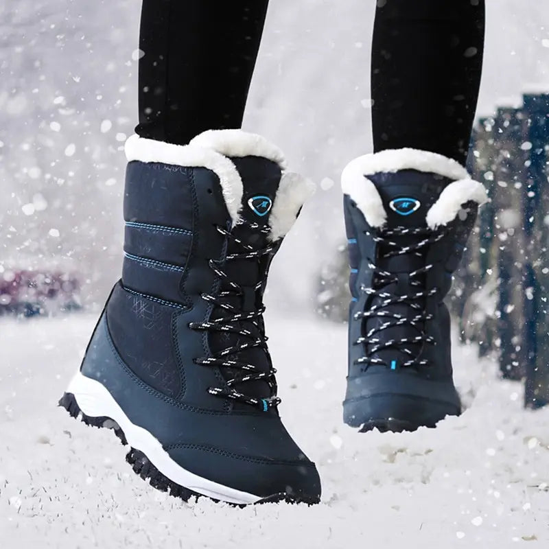 Botas Impermeables para Mujer Invierno | Botas de Nieve con Forro Térmico y Suela Antideslizante