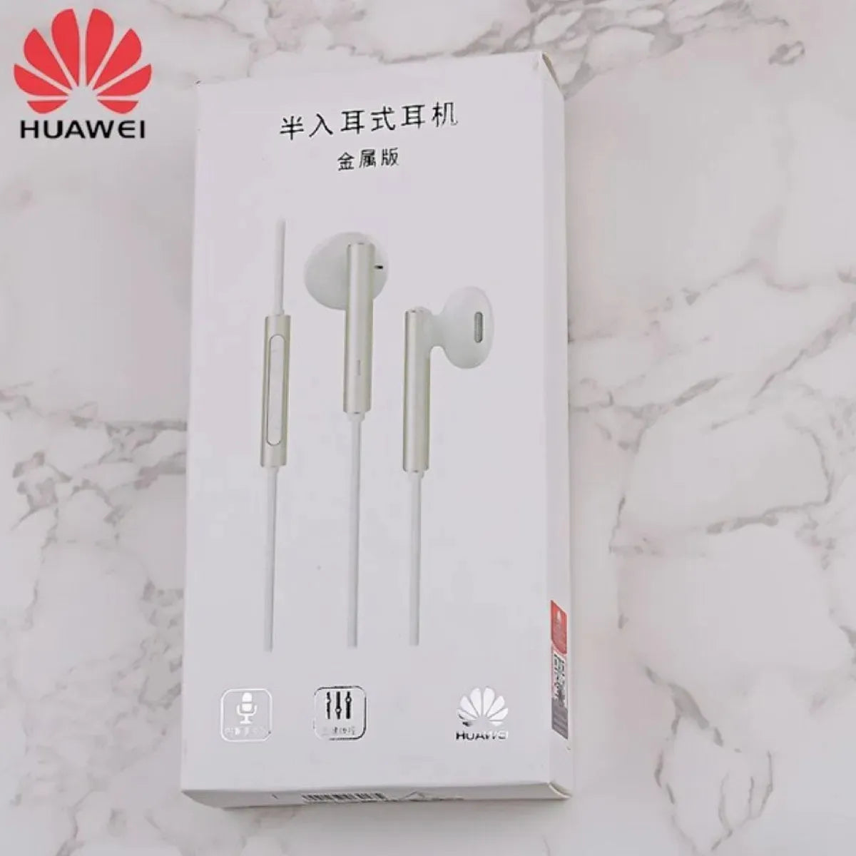 Audífonos In-ear Huawei Am116 Metálicos Blancos Blanco