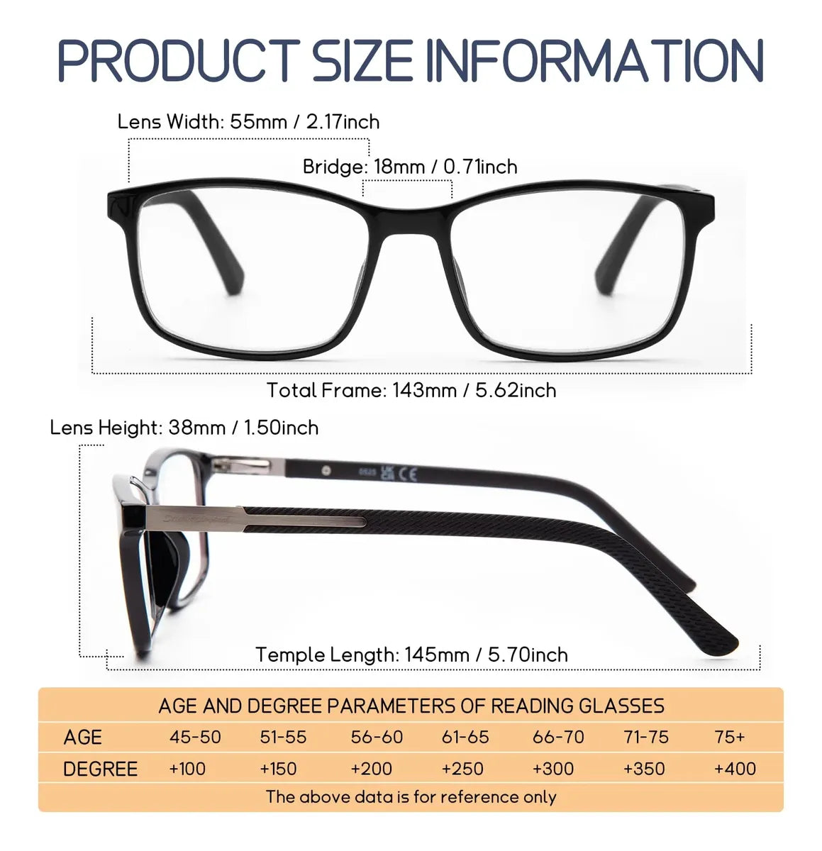 Gafas de Lectura Progresivas Multienfoque DEHOTRE +3.0 – Pack 2