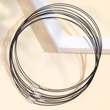 30 Pcs Collar De Acero Inoxidable Gargantilla Memoria