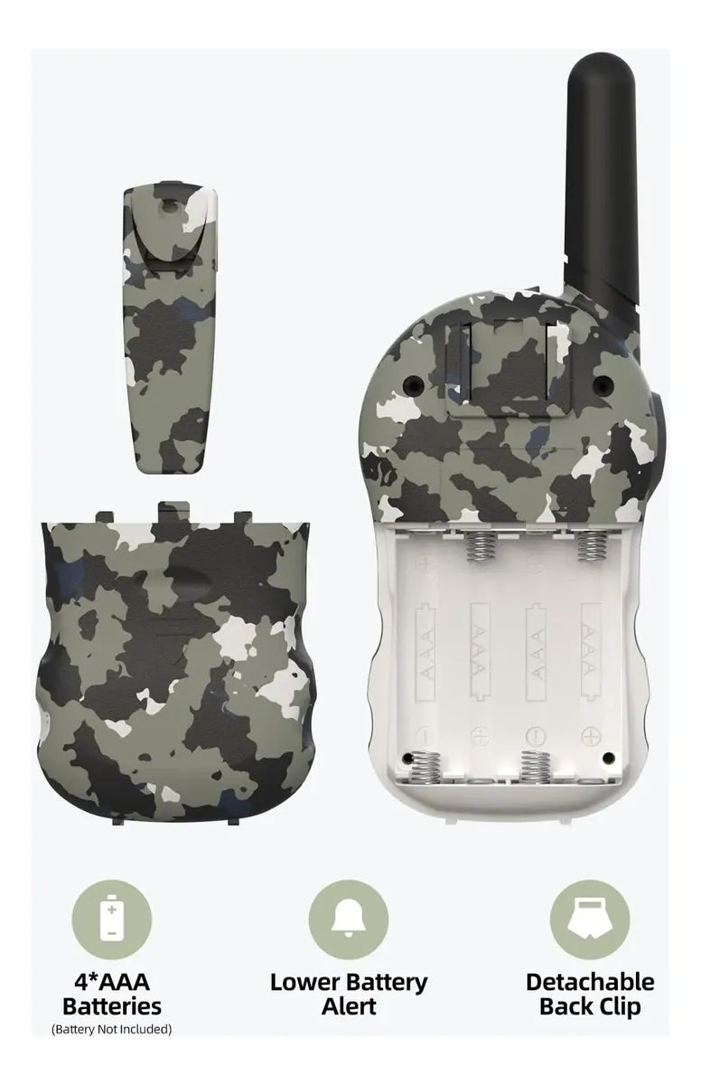 Pack 2 Walkie Talkies Foredom Para Niños Alcance Largo