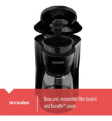Cafetera Black+Decker DCM600B 5 Tazas | Jarra de Vidrio | 120V