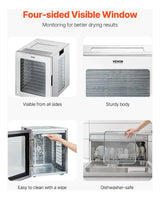 Deshidratador De Alimentos Vevor 12 Bandejas De Acero Inoxidable 120V