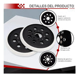 2 Plato Base Lijadora Velcro Compatible Para Bosch Gex125 Negro