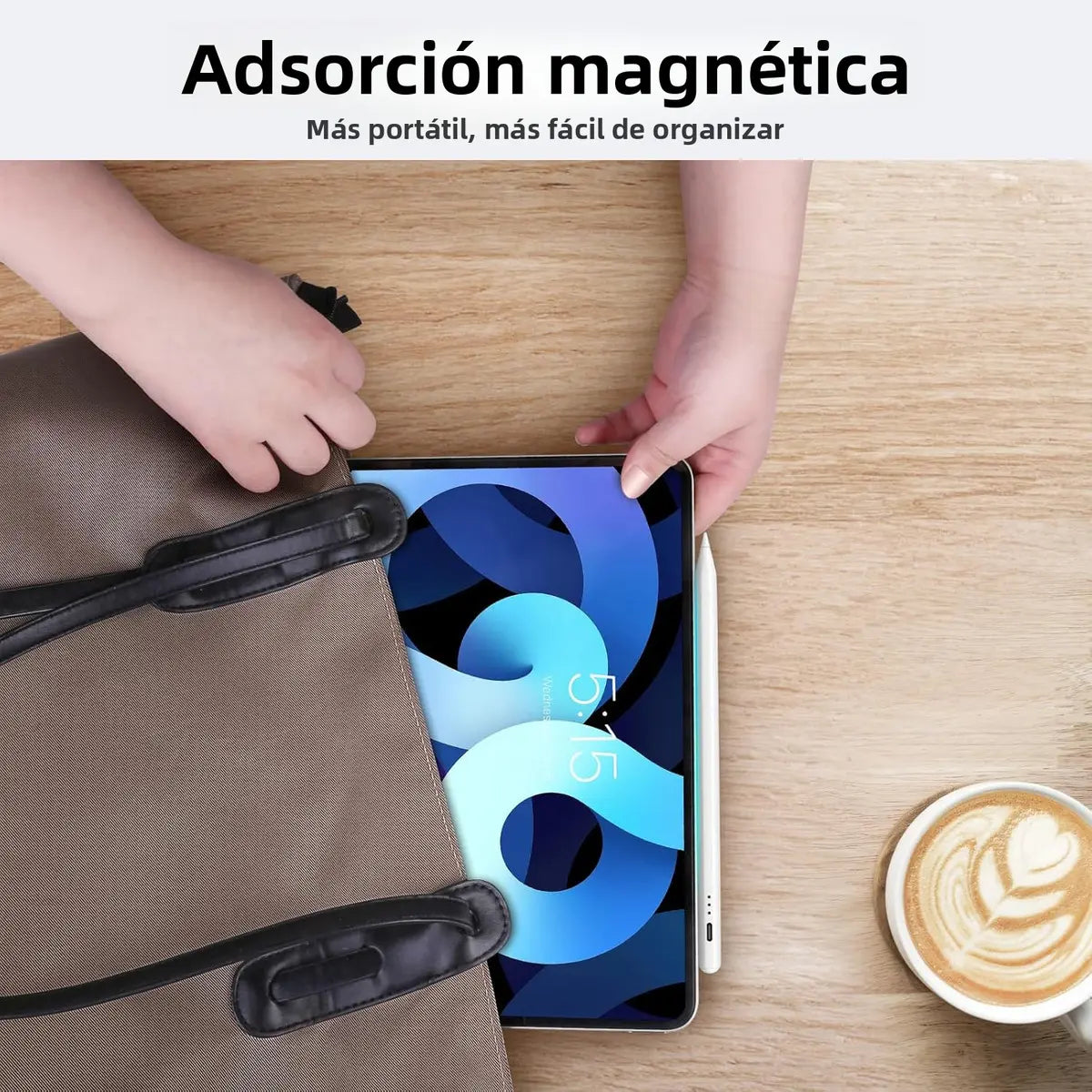 Lápiz Óptico Stylus Pen Bakeway para iPad 2018-2025 Rechazo Palma USB-C