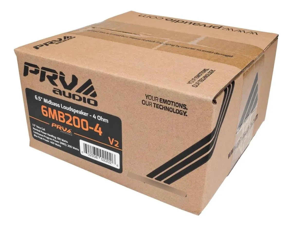 Parlante Altavoz Prv Audio 65 6mb200-4 V2, 4 O, Graves Y Medios
