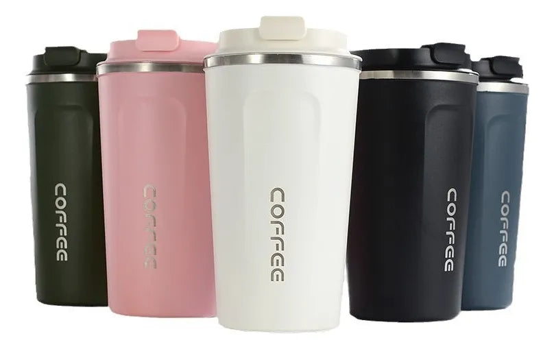 Vaso Termico Portátil De Doble Capa De Acero Inoxidable Café