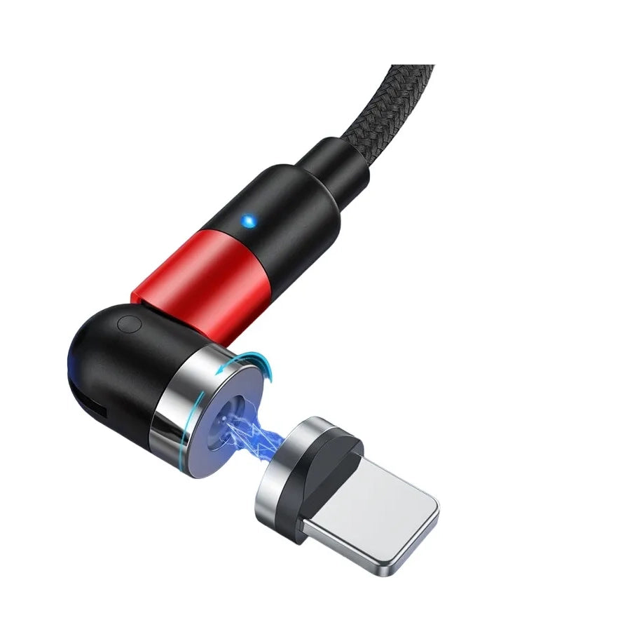 Cable Cargador Magnético Giratorio 540º Triple Topk 2 Metros