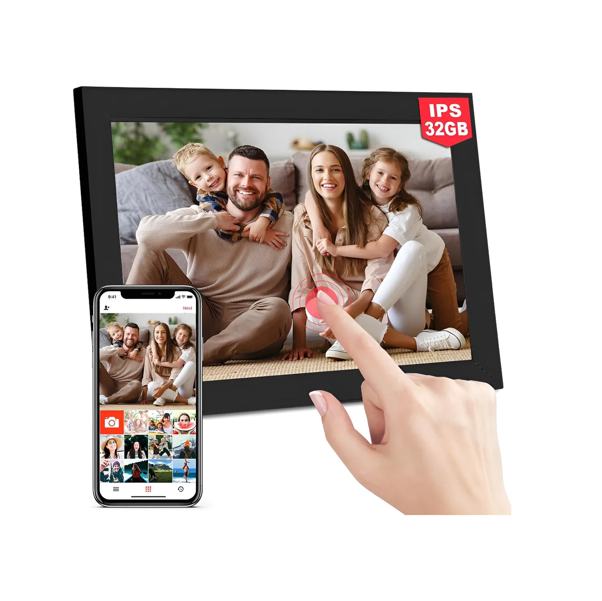 Marco De Foto Digital Inteligente 10'' Con Parlante / App