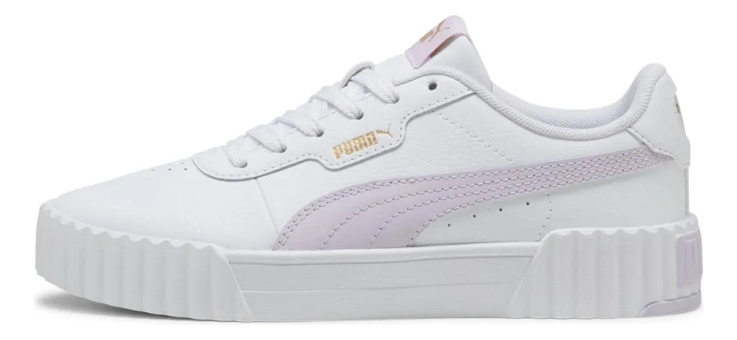 Zapatillas Para Mujer Blanco Rosado Y Dorado Carina 3.0 Puma