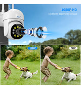 Atsg® 5g Cámara De Vigilancia Impermeable Al Aire Libre 12 Leds