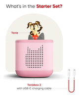 Toniebox 2 Starter Set Cloud Pink con Playtime Puppy – Reproductor de Audio Infantil