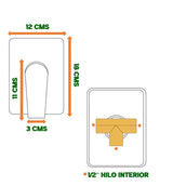 Llave Monomando Ducha Negro Empotrado Premium Notte Taumm