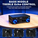 Amplificador De Audio Romicta Ak50 400w Bluetooth 5.0