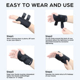 Muñequera Ortopédica Ajustable Para Túnel Carpiano (Medio Izquierdo)