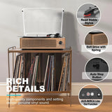 Tornamesa WOCKODER R608 3 Velocidades Bluetooth Vintage café 120V