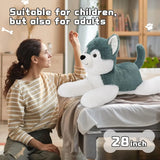 Peluche Husky MaoGoLan 28 cm | Perro de Felpa Suave | Juguete de Peluche