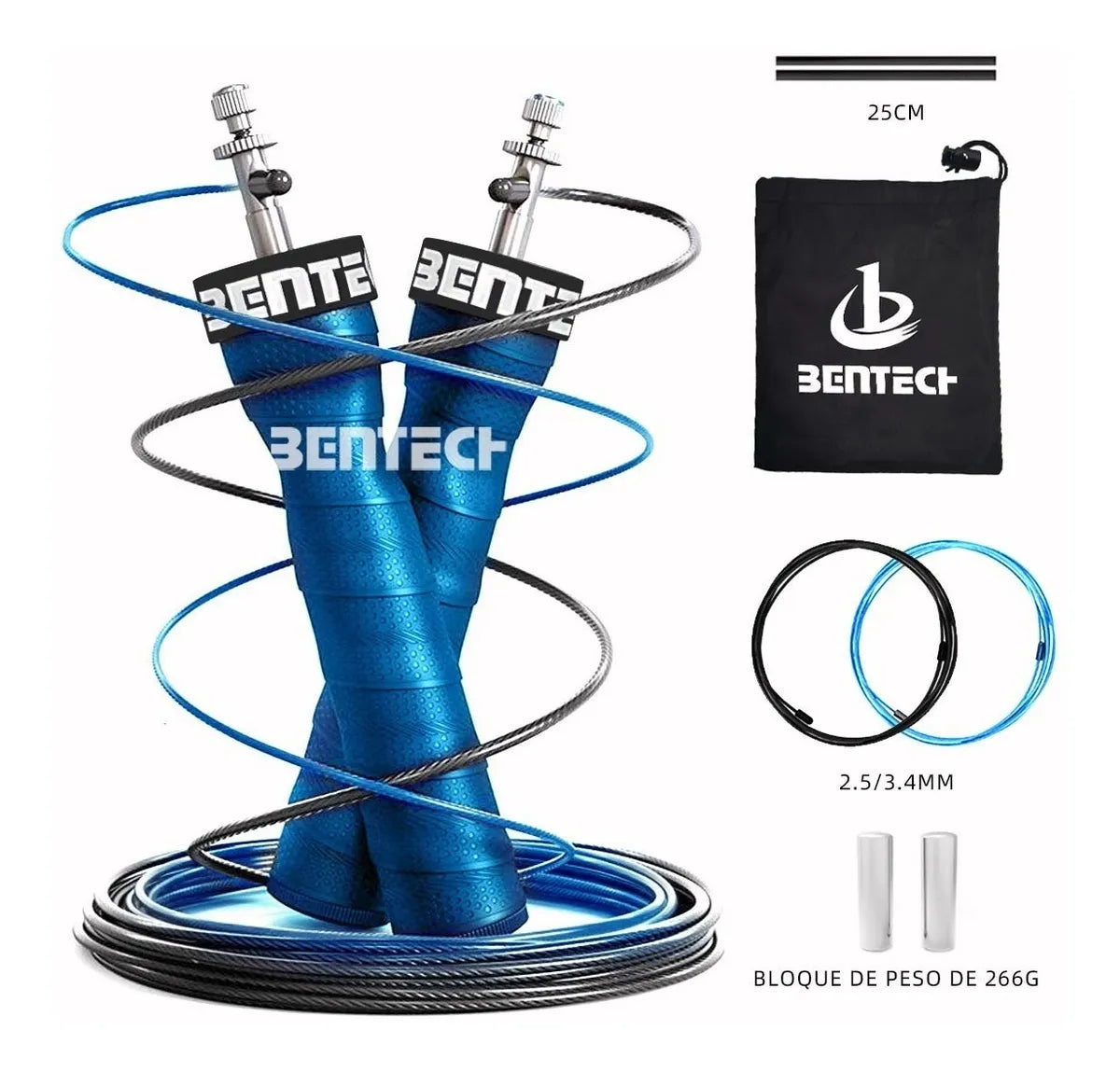 Doble Balero Con Pesas Soga Saltar, Crossfit Alta Velocidad