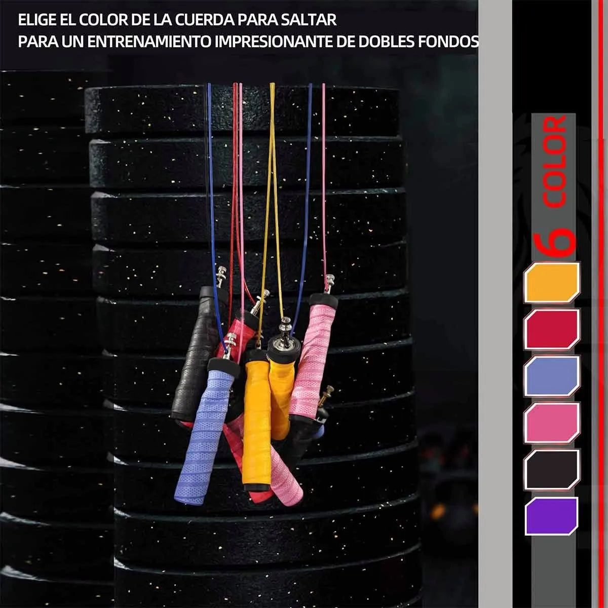 Doble Balero Con Pesas Soga Saltar, Crossfit Alta Velocidad