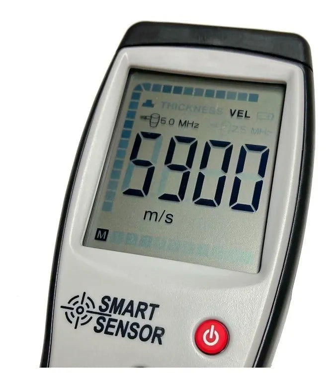 Medidor Espesores Ultrasonido Metales Smart Sensor + Estuche