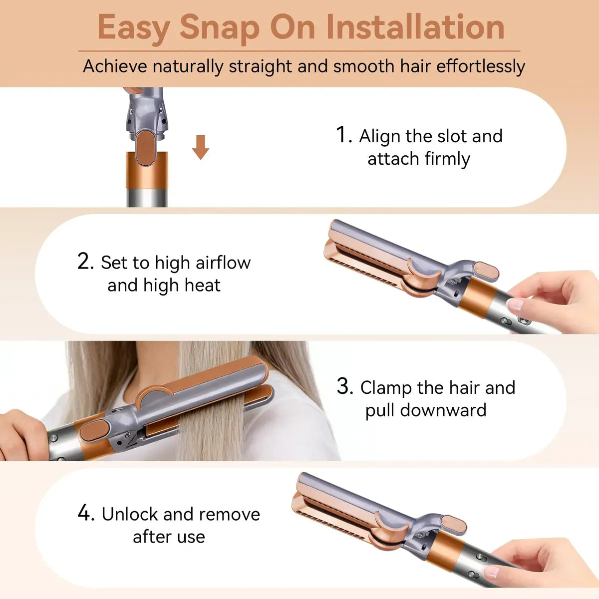 Accesorio Alisador de Flujo de Aire NDOGE para Dyson Airwrap