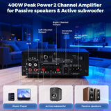 Amplificador De Audio Romicta Ak50 400w Bluetooth 5.0