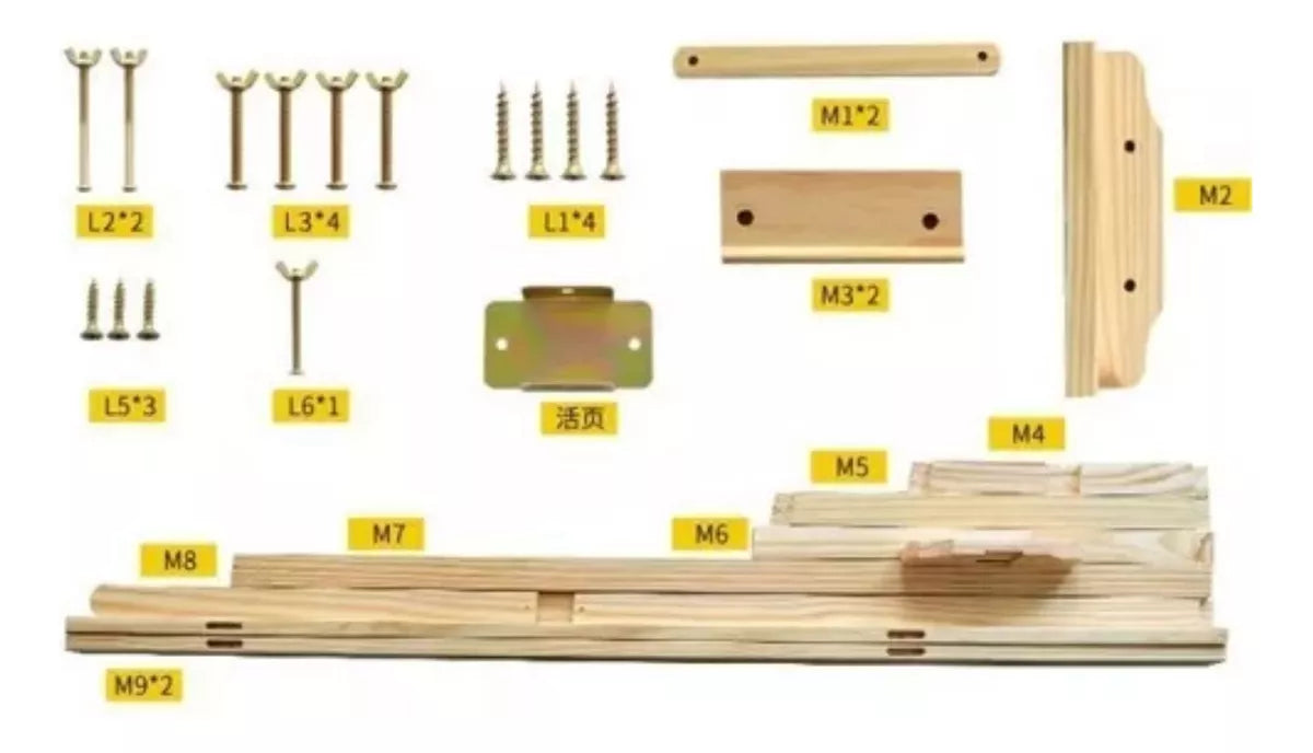 Atril Caballete Para Pintar De Madera Ajustable 70cm Niños