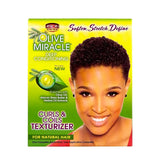 African Pride Olive Miracle Texturizer Curl Kit – Kit de Rizos y Bobinas