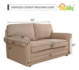 Funda Elástica Easy-Going para Sofá de 2 Cuerpos Grande (Oversized Loveseat) | 1 Pieza | Jacquard Stretch