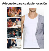 Camiseta pack 5 faja reductora compresora modeladora hombre Blanco