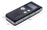 Grabadora Digital Profesional De Voz Sonido 8gb Mp3 Color Negro