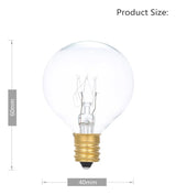 Bombilla Incandescente De Tungsteno Globe 25 Unidades