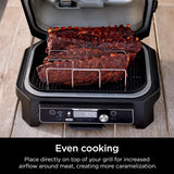 Parrilla para Costillas Ninja Woodfire XSKRACKXL | Compatible con Series OG800 y OG900 | Acero Inoxidable