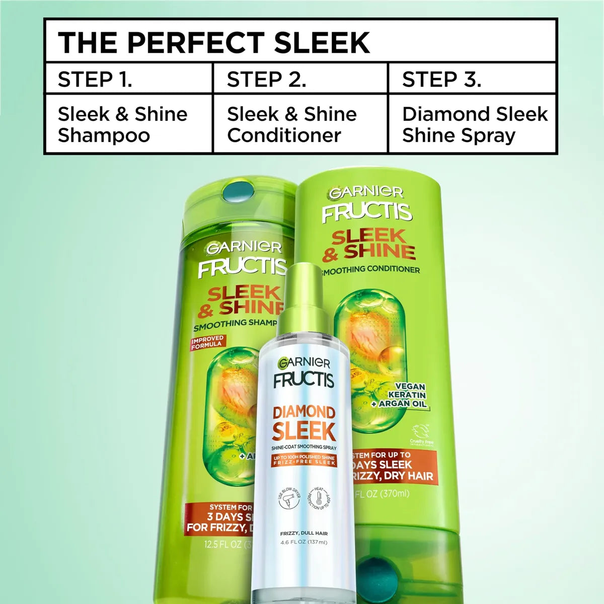 Garnier Fructis Diamond Sleek Shine-Coat Spray – 136 ml