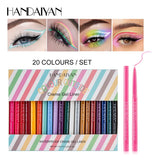 20 unidades Delineador Lápiz Ojos Color Retráctil Resistente Agua Handaiyan