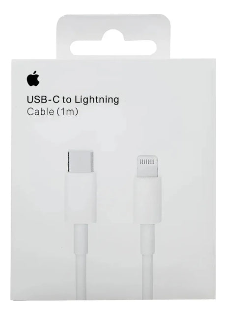 Pack cable usb C to lightinging cable 1 mt + usb-c 20w power adapter original