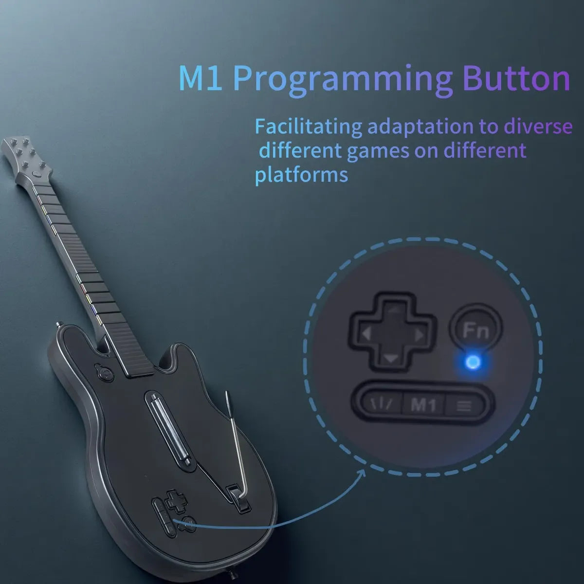 Lyvix Guitarra Inalámbrica Guitar Hero para PS4 PS3 y PC