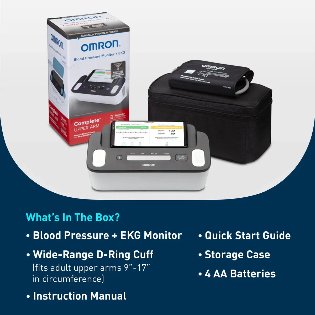 OMRON Complete BP7900 – Monitor de Presión Arterial de Brazo + EKG