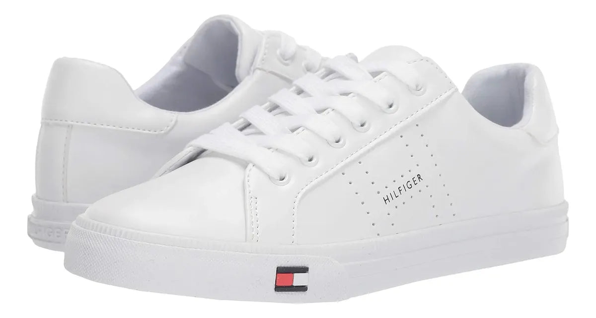 Zapatos Tommy Hilfiger Luster White con Perforaciones Hombre