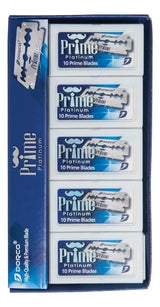 Hojillas Dorco Prime Platinum para Navaja de Afeitar | 100 Unidades (10 x 10)